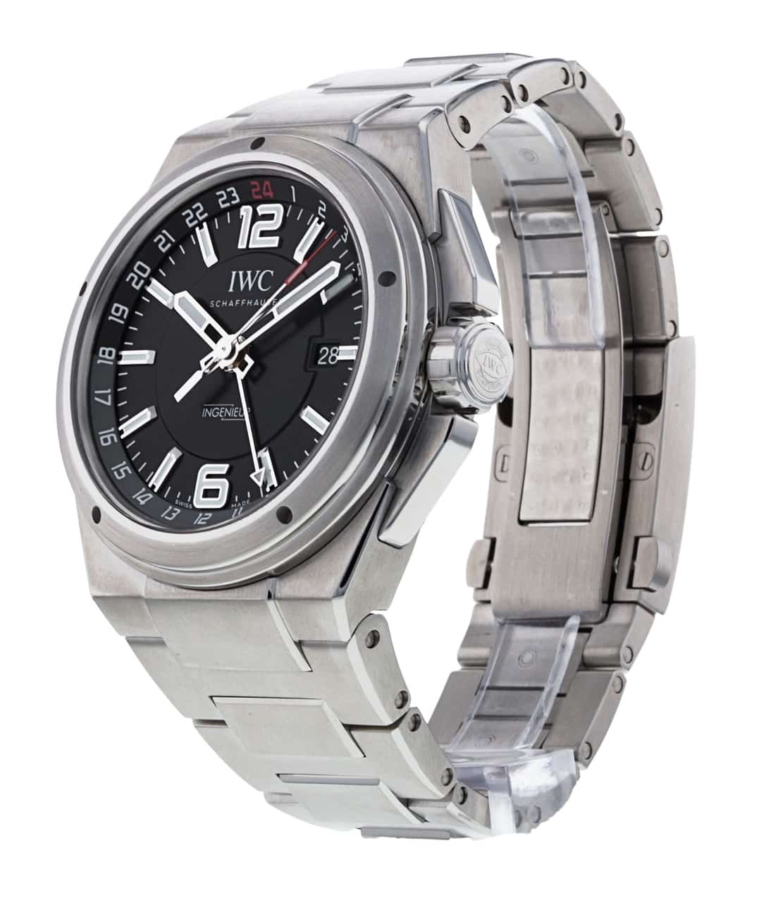 IWC Ingenieur IW324402 Black Baton Dial Bracelet Strap